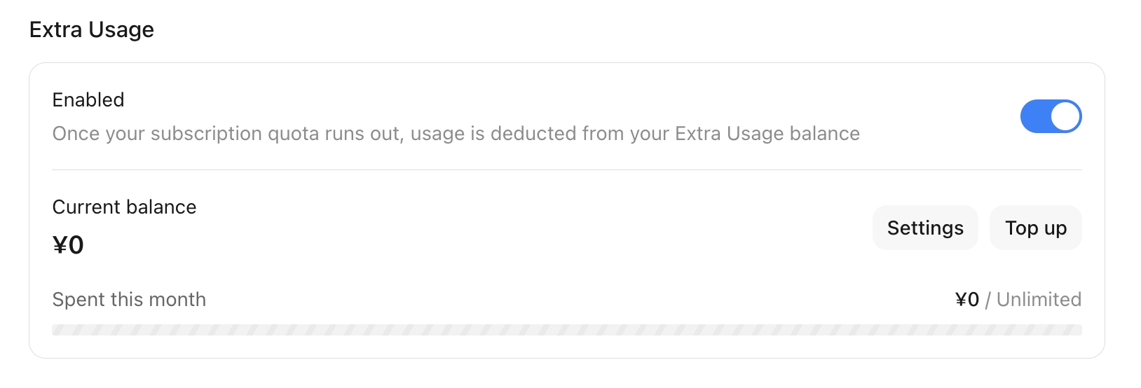 Extra Usage