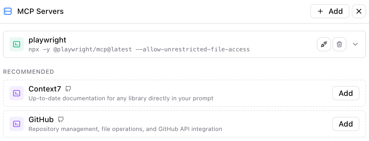 Kimi Code MCP Servers